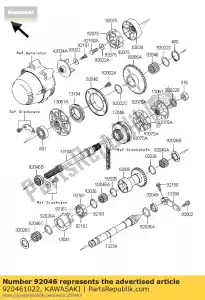 Kawasaki 920461022 bearing,nedl,k253020s - Bottom side