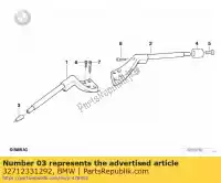 32712331292, BMW, couvercle du tube de poignée bmw  1100 1995 1996 1997 1998 1999 2000 2001, Nouveau