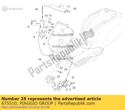 Aprilia 675510, Abrazadera de la manguera, OEM: Aprilia 675510