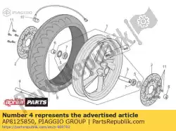 Aqui você pode pedir o eixo da roda dianteira em Piaggio Group , com o número da peça AP8125850: