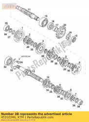 Here you can order the needle bearing 15x25x12 from KTM, with part number 45102249: