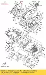 Here you can order the panel 2 from Yamaha, with part number 23P2835V00P1: