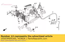 Aqui você pode pedir o mangueira, radiador inferior em Honda , com o número da peça 19503MERD00: