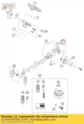 Qui puoi ordinare meccanismo di blocco del sedile cpl. Da KTM , con numero parte 61307050000: