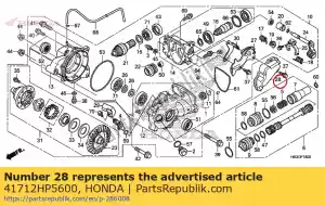 honda 41712HP5600 cover, clutch arm - Bottom side