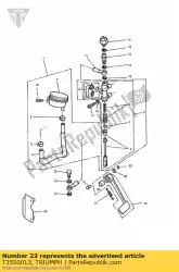 sluitring antitrilling van Triumph, met onderdeel nummer T3550013, bestel je hier online: