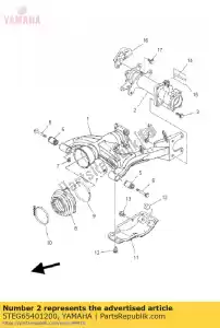 yamaha 5TEG65401200 alloggiamento asse posteriore - Il fondo