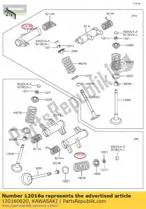 kawasaki 120160020 arm-rocker,exhaust vn900b6f - Bottom side