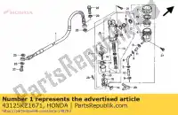 43125KZ1671, Honda, slang, rr. rem honda xr 250 1994 1995, Nieuw