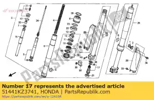 Honda 51441KZ3741 bolt.comp.center - La partie au fond