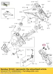 Ici, vous pouvez commander le amortisseur, réservoir de carburant klx110caf auprès de Kawasaki , avec le numéro de pièce 921610779: