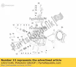 Ici, vous pouvez commander le vite a testa esagonale flangiata auprès de Piaggio Group , avec le numéro de pièce 1A015189: