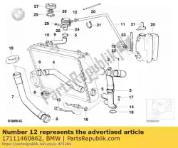 Aqui você pode pedir o braçadeira de mangueira - 10 mm em BMW , com o número da peça 17111460862: