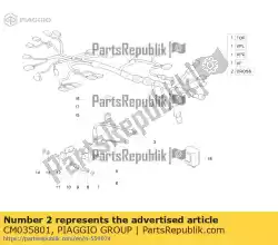 Tutaj możesz zamówić wi? Zki przewodów od Piaggio Group , z numerem części CM035801: