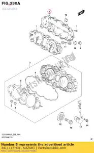 suzuki 3411115H01 case,meter - Bottom side