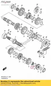 Suzuki 2424237F00 bush,4th drive - Bottom side