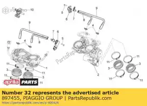 Piaggio Group 897455 2ème pignon z = 18 - La partie au fond