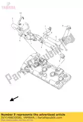 Aquí puede pedir manguera, doblar 3 de Yamaha , con el número de pieza 5VY148830000: