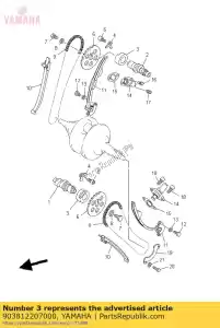 yamaha 903812207000 bush, solid(3dm) - Bottom side