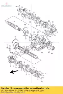 Suzuki 2424148B50 engrenage, 4e entraînement - La partie au fond