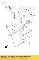 2B7F61001000, Yamaha, guidon completo yamaha cw 50 2007 2008 2009 2010 2011, Nuovo