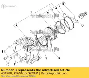 Piaggio Group 484908 schraapring 72x1 - Onderkant