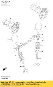 Suzuki 1289205C00220 cale, poussoir 220 - La partie au fond