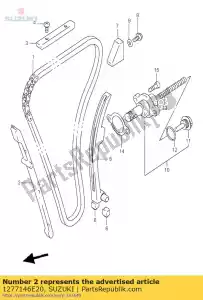 Suzuki 1277146E20 przewodnik, ?a?cuch krzywkowy - Dół