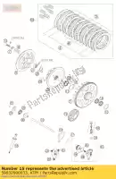 59032000033, KTM, engrenagem primária 33-t ktm exc mxc smr sms sx sxs xc 250 400 450 520 525 540 560 1999 2000 2001 2002 2003 2004 2005 2006 2007, Novo