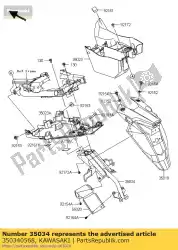 Here you can order the reinforce er650ecf from Kawasaki, with part number 350340568: