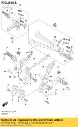 Ici, vous pouvez commander le repose-pieds assy, ?? P auprès de Suzuki , avec le numéro de pièce 4370014J30: