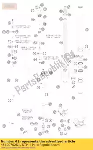 ktm 48600702S1 morsetto assale r / s con tubo cpl. 07 - Il fondo