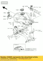 520050074, Kawasaki, Indicatore, carburante zr1000b7f kawasaki z 750 1000 2007 2008 2009 2010 2011 2012, Nuovo