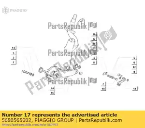 Piaggio Group 5680565002 rura - Dół