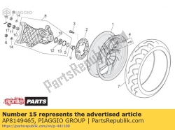 Aprilia AP8149465, Scudo antipolvere, OEM: Aprilia AP8149465