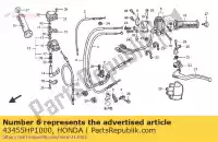 43455HP1000, Honda, cable comp,p/brk honda trx450r sportrax 37kw te30u australia 450 , New