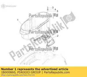 Piaggio Group 1B000860 trunk - Bottom side