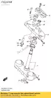 5163128H00, Suzuki, tuerca, dirección suzuki  rm z 250 450 2014 2015 2016 2017 2018, Nuevo