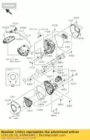 110110119, Kawasaki, filtro de aire de la caja vn1700c9f kawasaki vn vulcan 1700 2009 2010 2011 2012 2013 2014 2015 2016, Nuevo