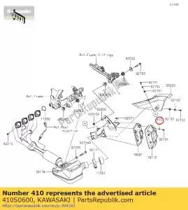 kawasaki 410S0600 sluitring js550-a5 - Onderkant