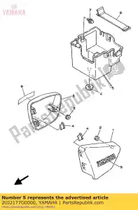 yamaha 2UJ2177G0000 caixa, bateria - Lado inferior