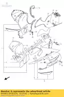 9448015H505JX, Suzuki, carenado, debajo, l suzuki gsx hayabusa ra r rauf razuf gsx1300ra 1300 , Nuevo