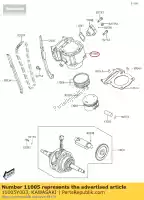 11005Y003, Kawasaki, motor de cilindro kvf300ccf kawasaki  brute force kvf 300 2012 2013 2015 2016 2017 2018 2020 2021, Novo