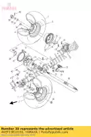 4XEF53810100, Yamaha, Axle, wheel yamaha yfm 250 2001 2002 2003 2004, New