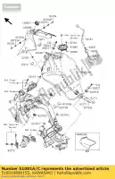 51001084615S, Kawasaki, tank-comp-fuel,p.s.white kawasaki er6f  f e er6n er650 er 6n abs 6f 650 , New