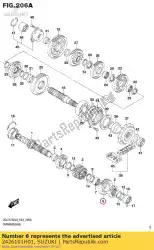Ici, vous pouvez commander le engrenage, 6e entraîné auprès de Suzuki , avec le numéro de pièce 2426101H01: