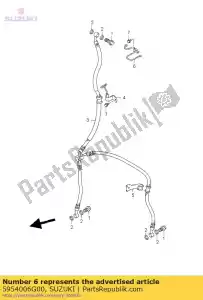 suzuki 5954006G00 przewodnik, hamulec fr - Dół