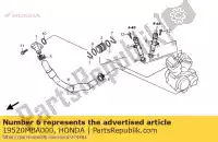 19520MBA000, Honda, tuyau flexible, eau principale honda vt 750 1997 1998 1999 2000 2001 2002 2010 2011, Nouveau