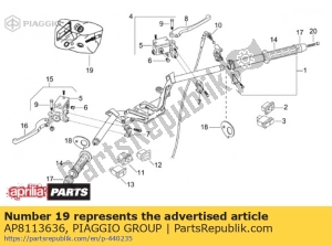 aprilia AP8113636 kit de revisión de la bomba - Lado inferior