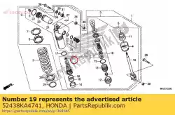 Qui puoi ordinare dado esagonale, 12mm da Honda , con numero parte 52438KA4741: